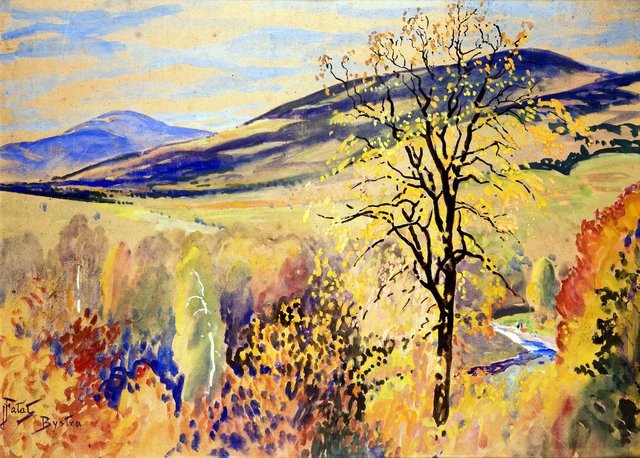 Autumn landscape from Bystra by Julian Fałat
