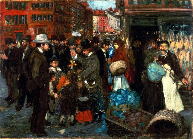 Street Scene (Hester Street) by George Luks