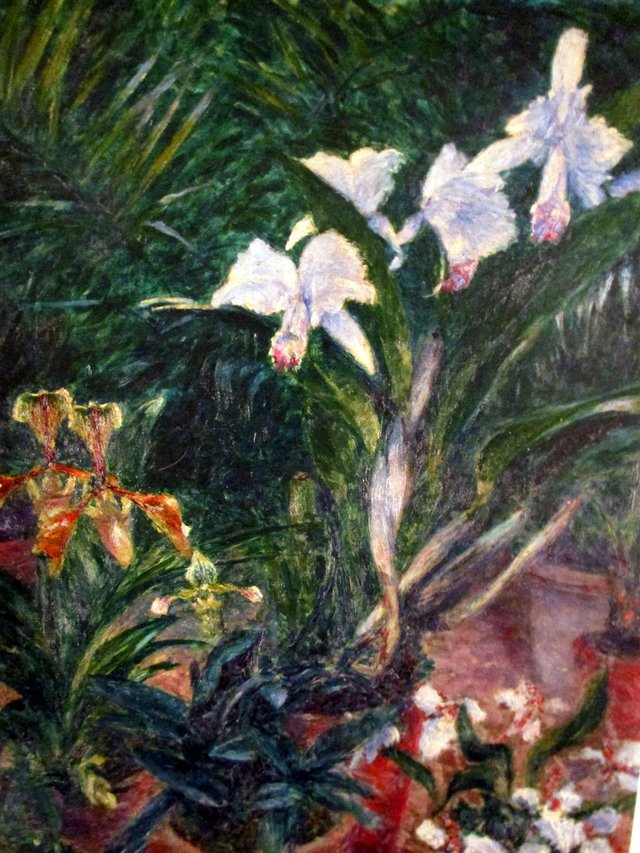 Orchideen im Treibhaus in Petit Gennevilliers by Gustave Caillebotte