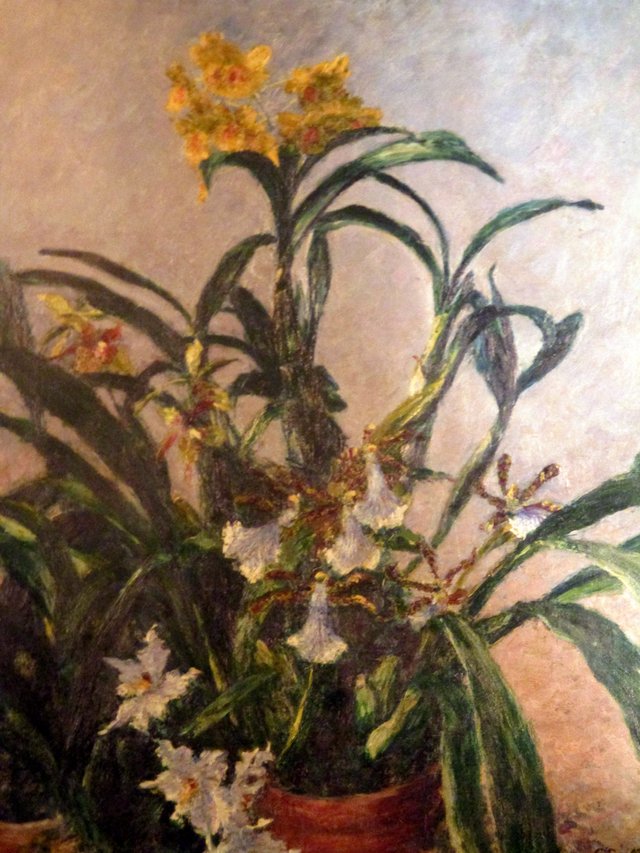 yellow orchids by Gustave Caillebotte