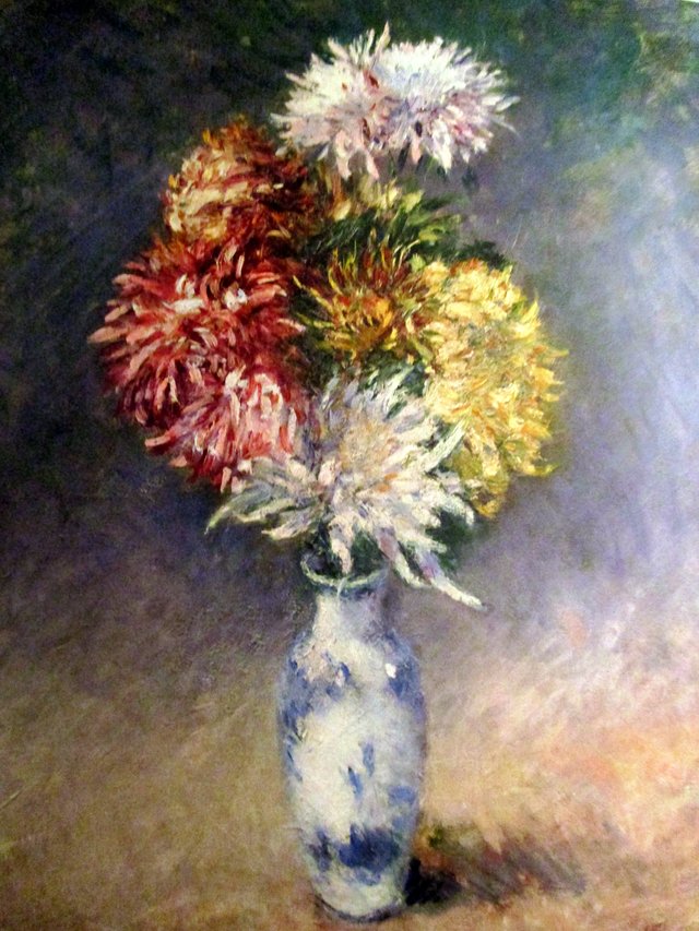Chrysanthemen in einer Vase by Gustave Caillebotte