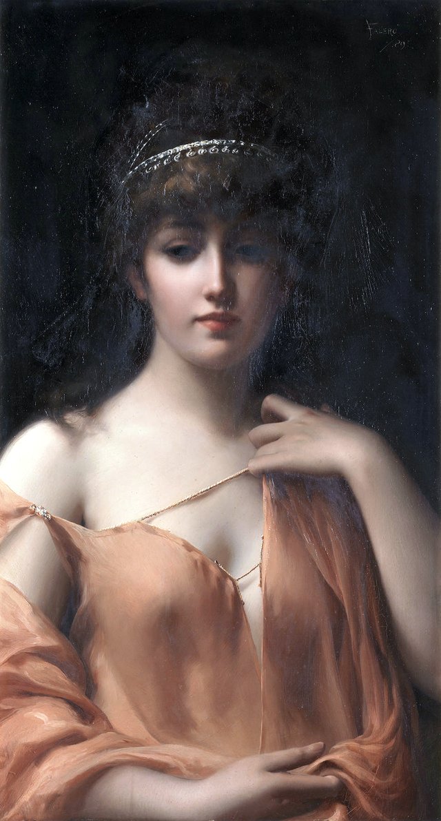 A classical beauty by Luis Ricardo Falero
