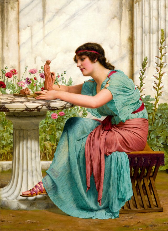 A Dilettante by John William Godward