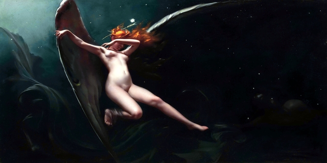 A Fairy Under Starry Skies by Luis Ricardo Falero
