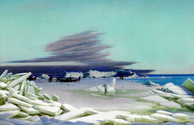 A Hard Winter Day at the Sea off Fredericia by Hans Jørgen Hammer