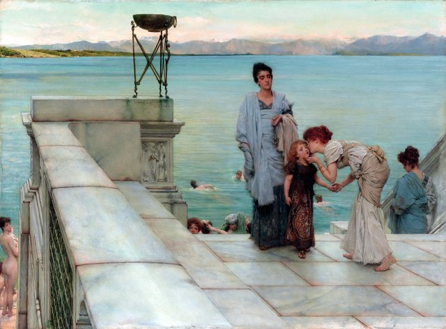 A kiss by Lawrence Alma-Tadema