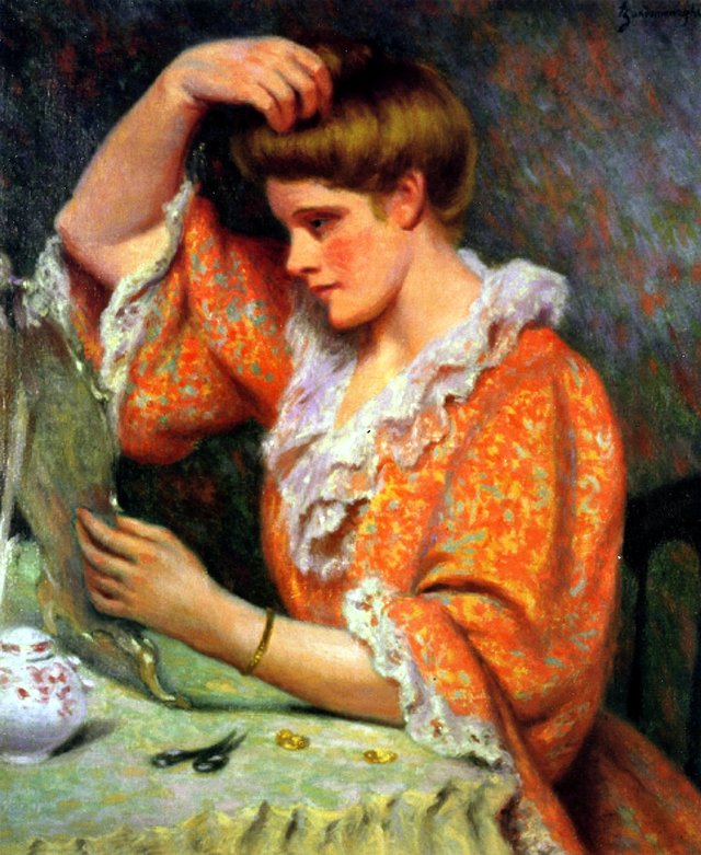 A la Toilette by Federico Zandomeneghi