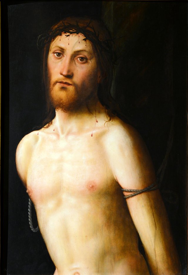 Christ at the Column by Lorenzo Costa