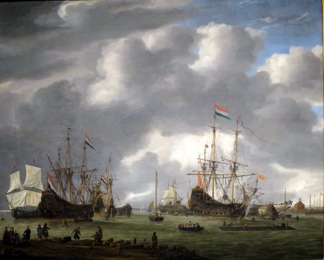A View of the Amsterdam Harbor by Reinier Nooms