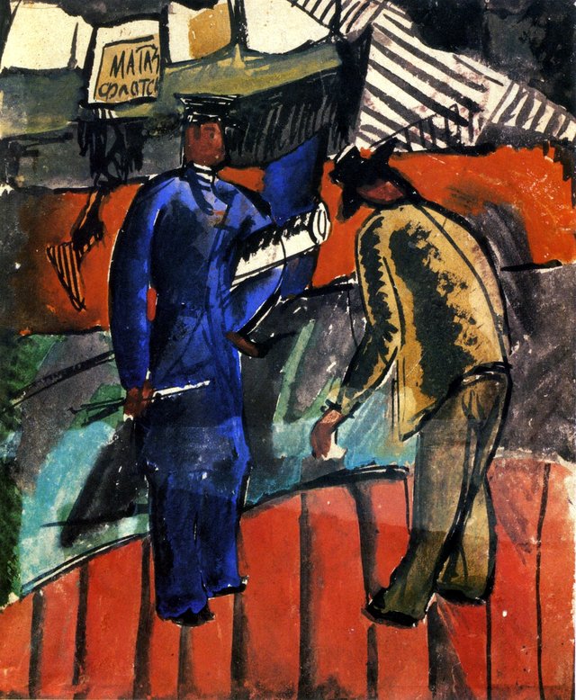 At the Opening of the Shipping Season by Vladimir Tatlin