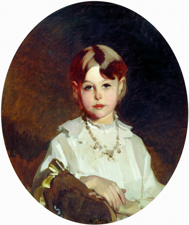 A.S. Sheremeteva in childhood by Ivan Makarov