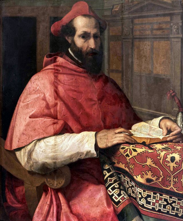 Portrait of Cardinal Marcello Cervini degli Spannocchi by Jacopino del Conte