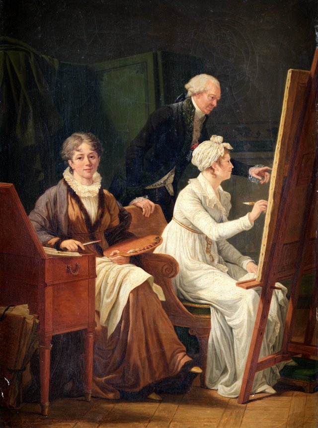 Autoportrait de l'artiste dans l'atelier by Marie-Gabrielle Capet