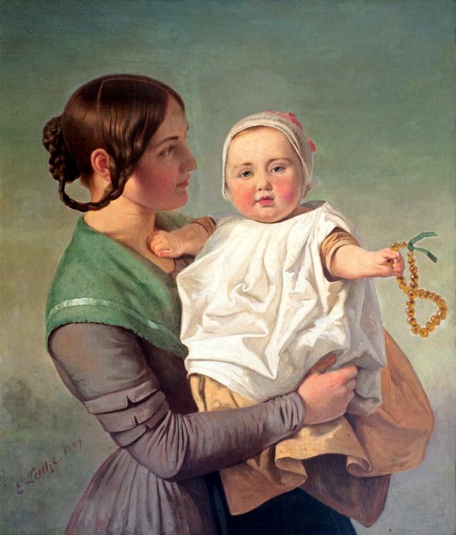 Die Bernsteinkette by Emanuel Leutze