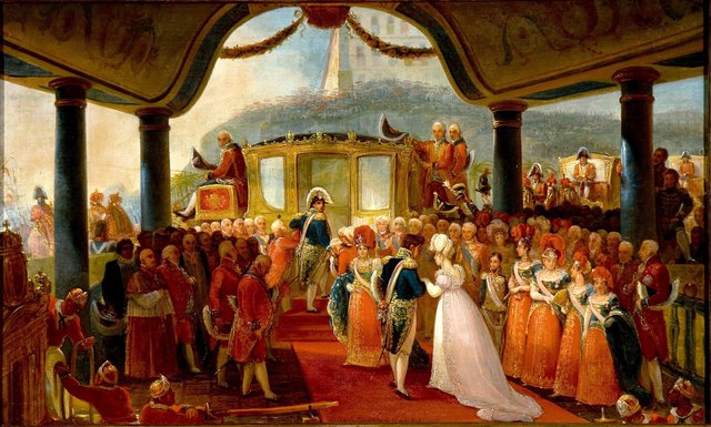 Study for arrival of D. Leopoldina by Jean-Baptiste Debret
