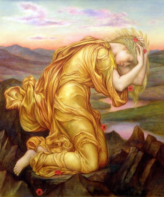 Demeter Mourning for Persephone by Evelyn De Morgan