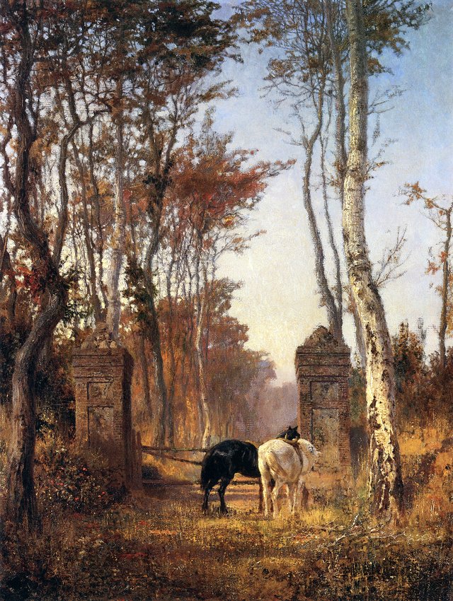 In the Park. Veules-les-Roses in the Normandy by Vasily Polenov