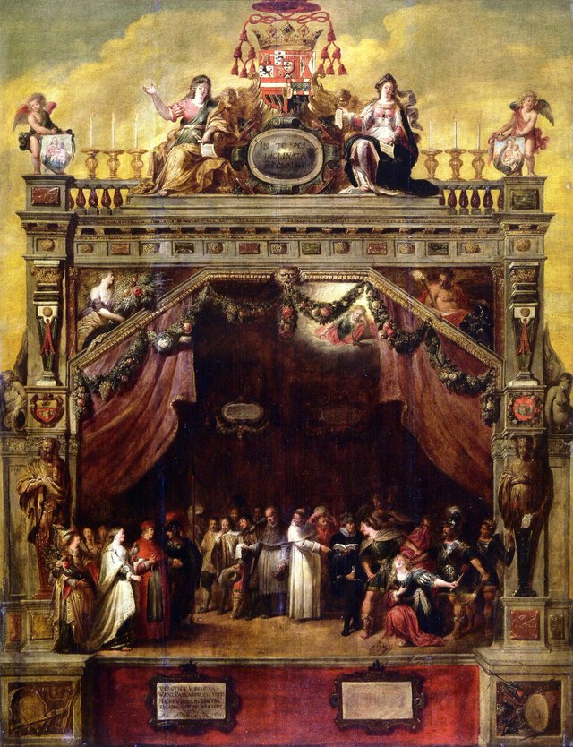 The Stage of the Chamber of Rhetoric De Goudbloem (The Marigold) by Theodoor van Thulden