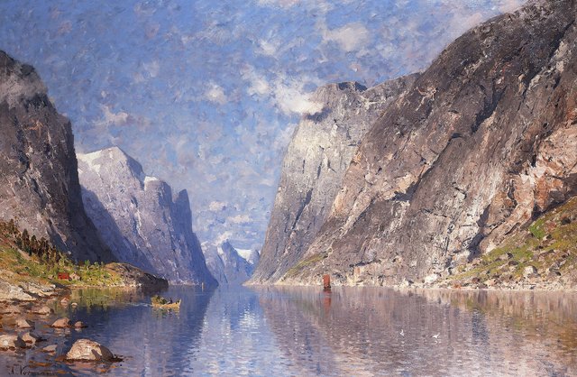 Sogn fjord, Norway by Adelsteen Normann