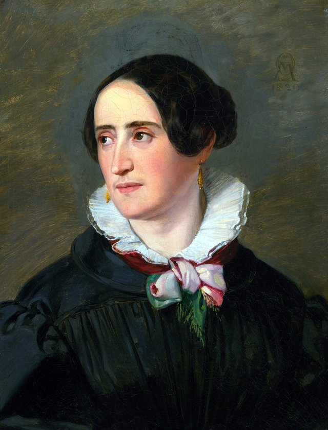 Adelheid Cleve (1800-1836) by Moritz Daniel Oppenheim
