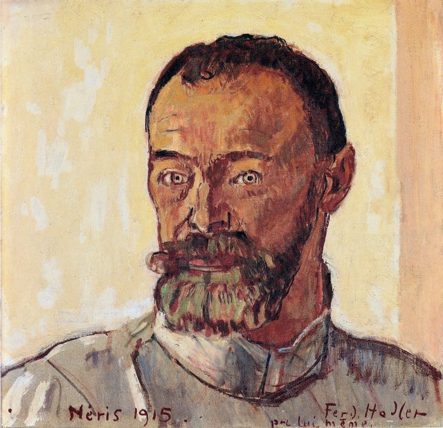 Selbstbildnis von Néris by Ferdinand Hodler