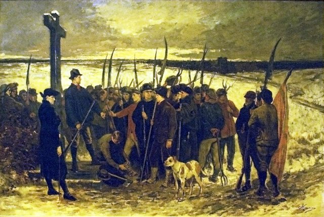 The Peasant War – Assembling by Constantin Meunier