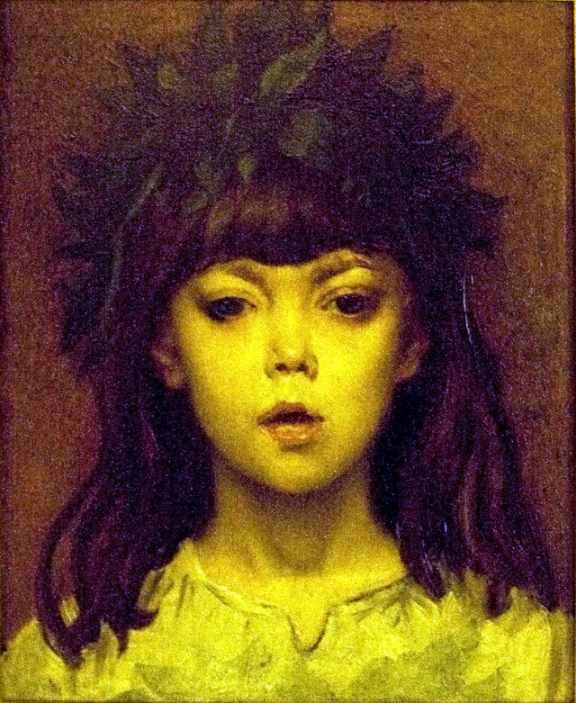 Child Crowned with Laurels by Constantin Meunier