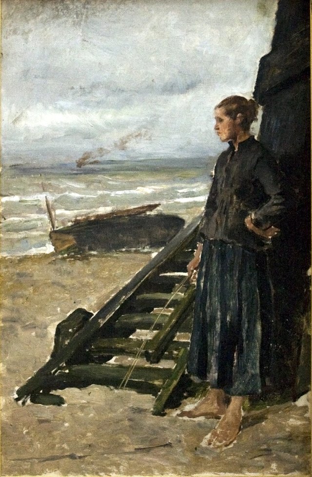 Fisherman's Daughter at Nieuwpoort by Constantin Meunier