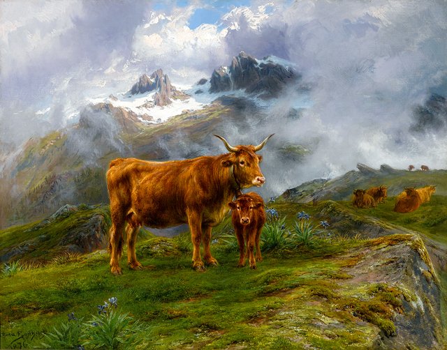 Highland cattle by Rosa Bonheur