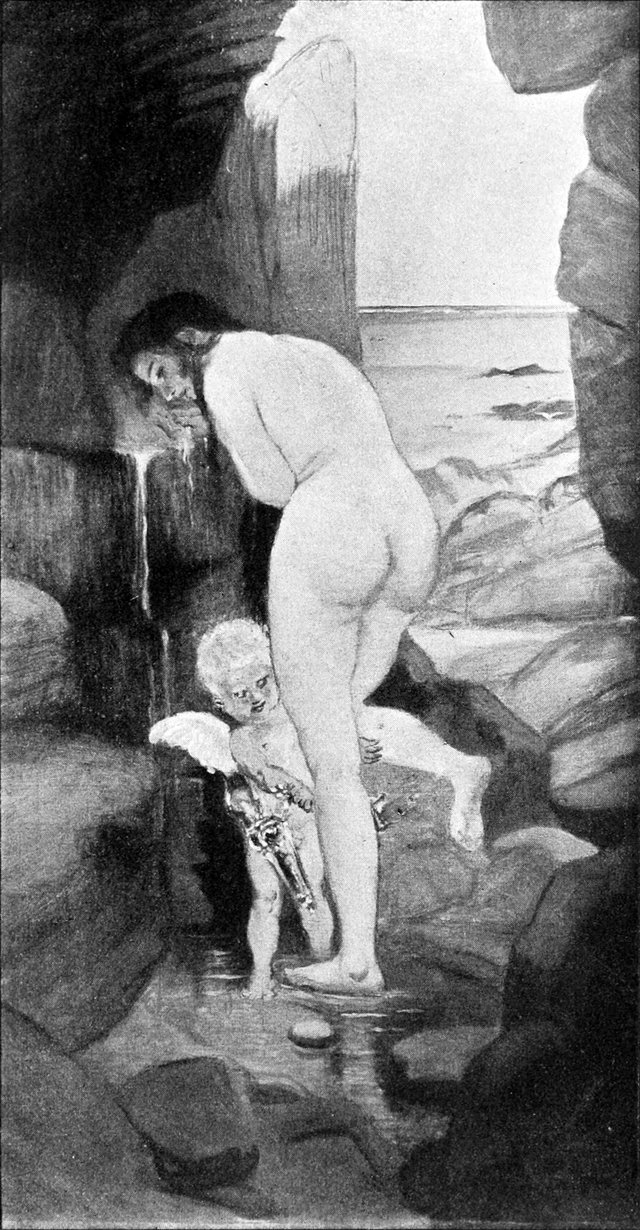 Les Quatre Saisons : L'été by Adolphe-Léon Willette