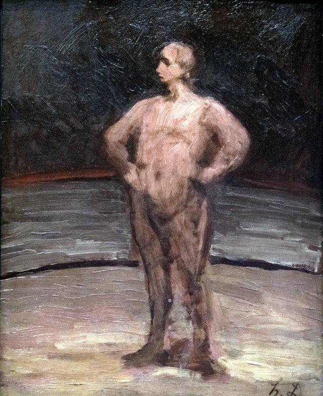 The Wrestler by Honoré Daumier