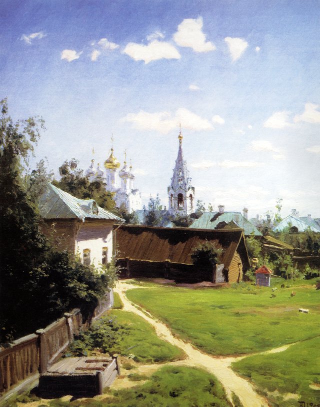 Moskauer Hof by Vasily Polenov