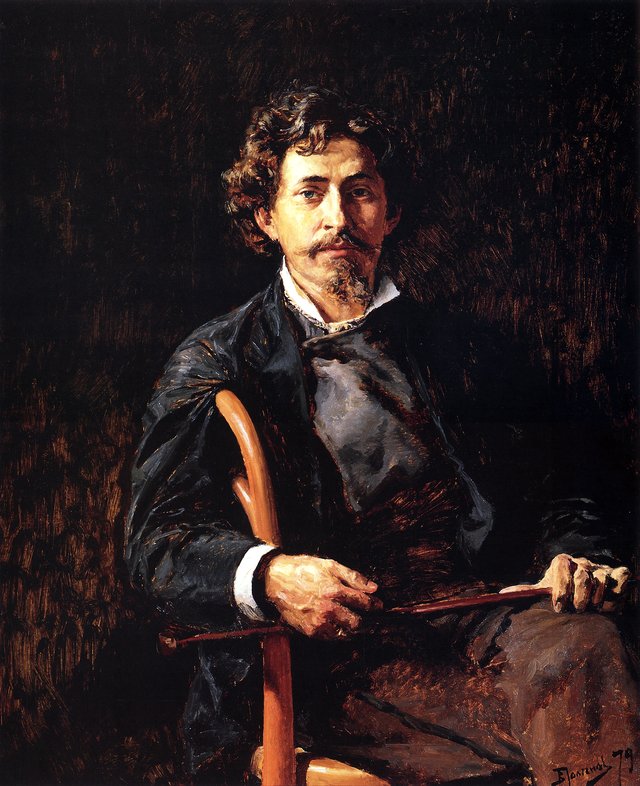 Ilya Repin by Vasily Polenov