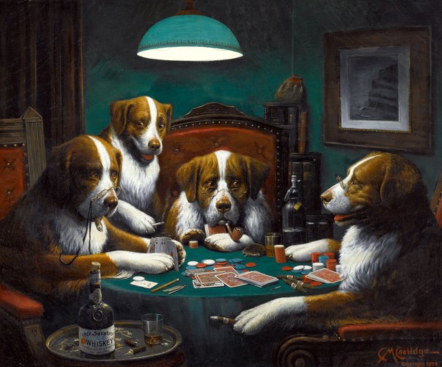 Poker Game by Cassius Marcellus Coolidge