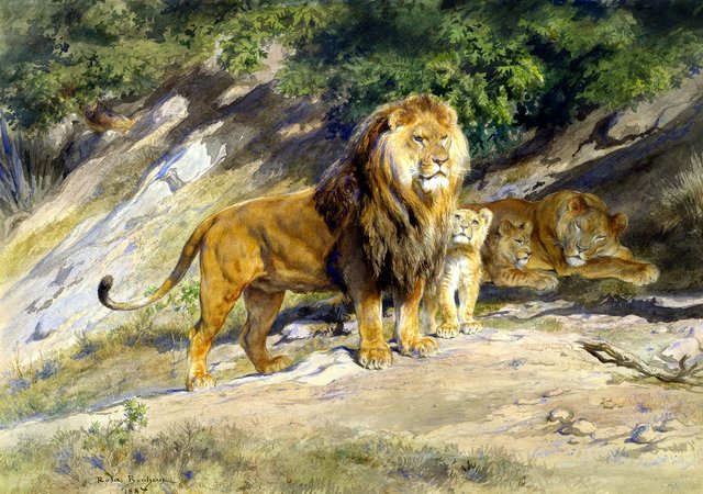 The King watches by Rosa Bonheur