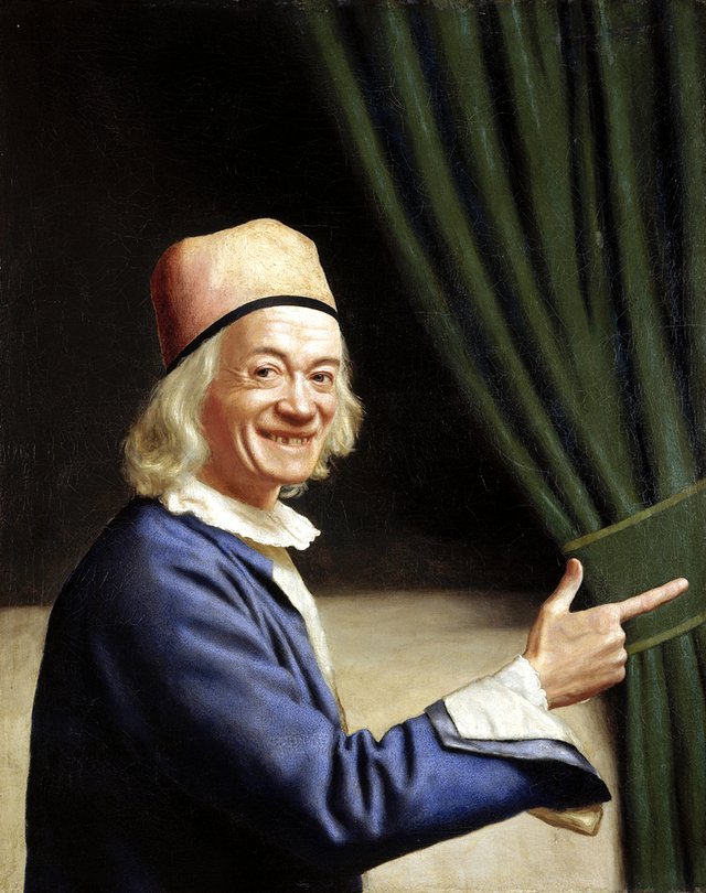 Self-portrait of Liotard laughing by Jean-Étienne Liotard