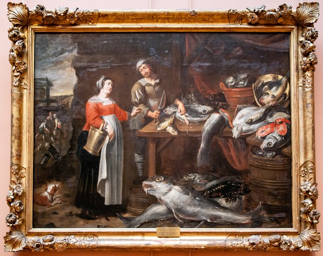 A fishmonger by Alexander Adriaenssen