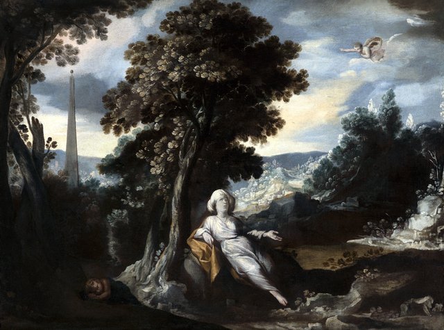 Hagar and Ismael by Antonio del Castillo y Saavedra