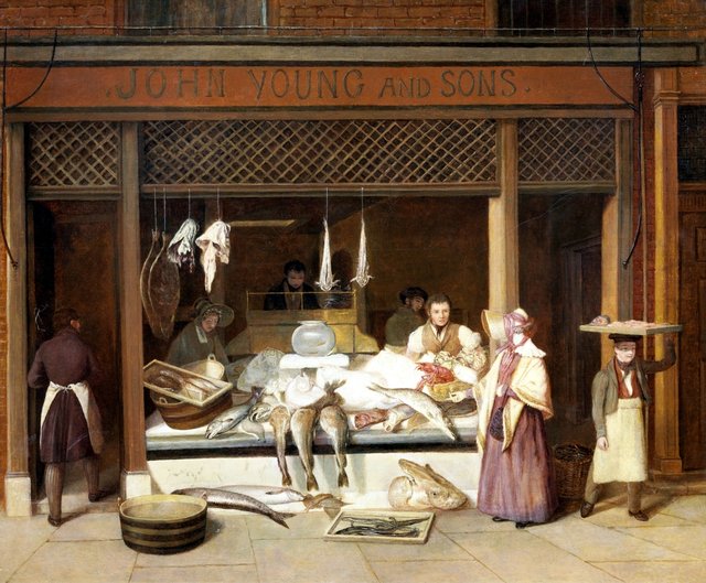 John Young and Sons, the Fishmongers by Jacques-Laurent Agasse