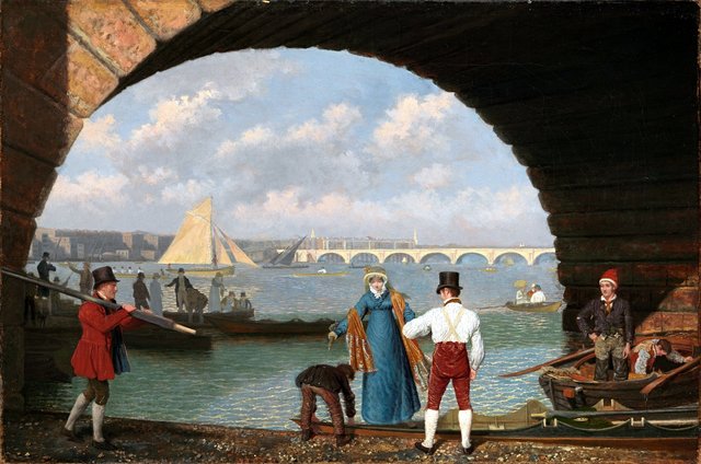 Landing at Westminster Bridge by Jacques-Laurent Agasse