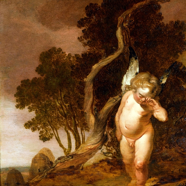Cupid as honey thief by Pieter Codde