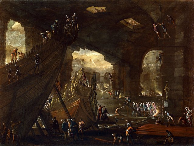 A Shipyard by Agostino Tassi