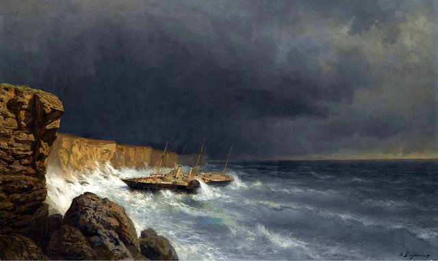 The final moments of the imperial yacht ‚Livadia‘ by Alexey Bogolyubov