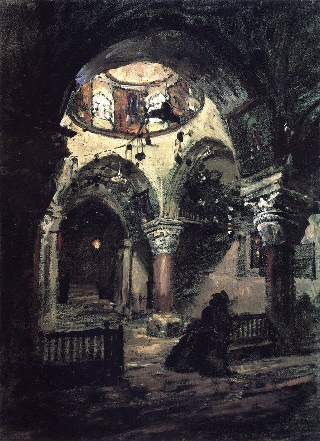 Поленов Церковь св. Елены. Придел храма Гроба Господня by Vasily Polenov