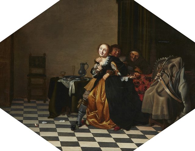 Brothel scene by Hendrik Gerritsz Pot
