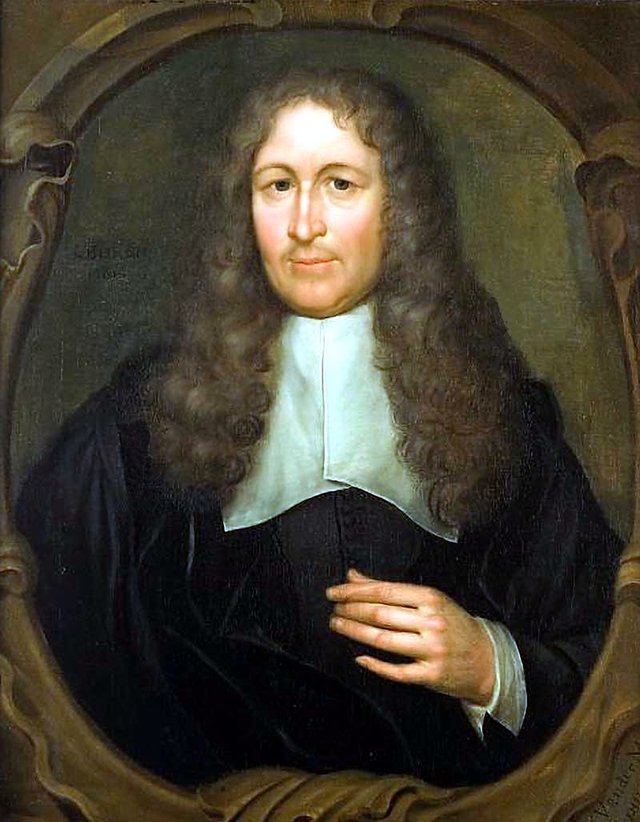 Albertus Rusius (1614-1678) Dutch jurist by Hieronymus van der Mij