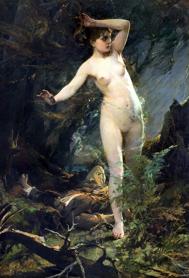 Milda, Goddess of love (Lithuanian Venus) by Kazimierz Alchimowicz
