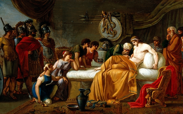 The Wounded Alcibiades by Joseph-Marie Vien