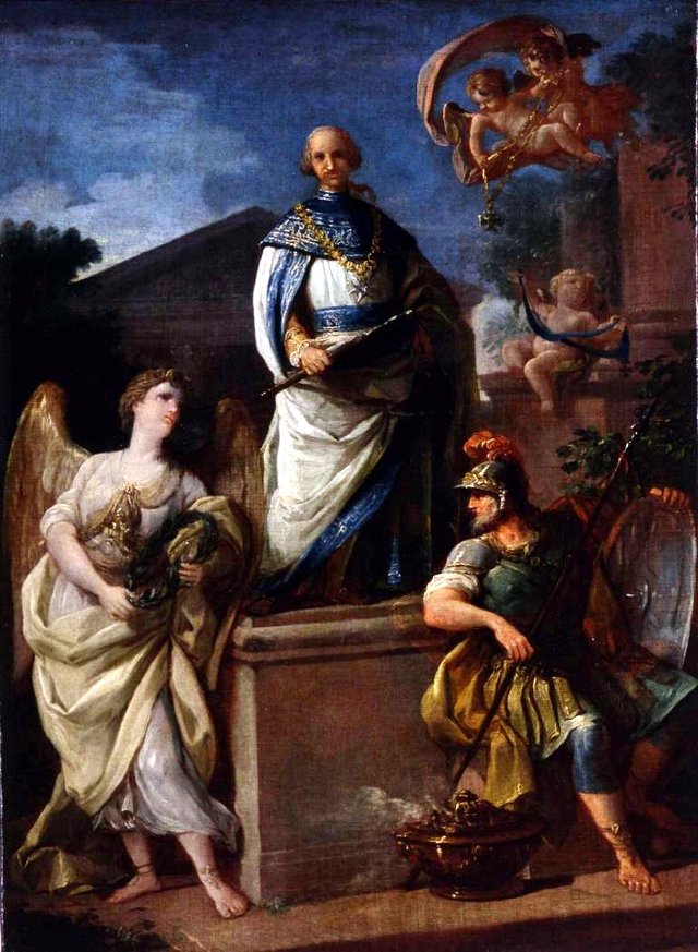 Alegoría de la creación de la Orden de Carlos III by Antonio González Velázquez
