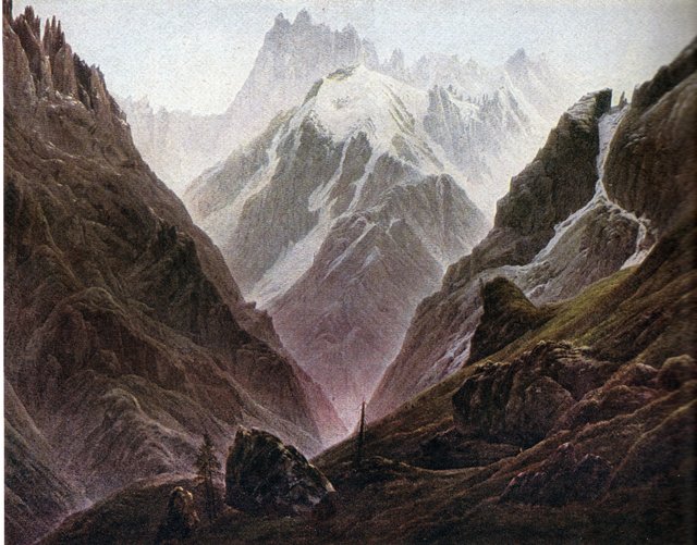 Hochgebirge (Schweizer Landschaft) by Caspar David Friedrich